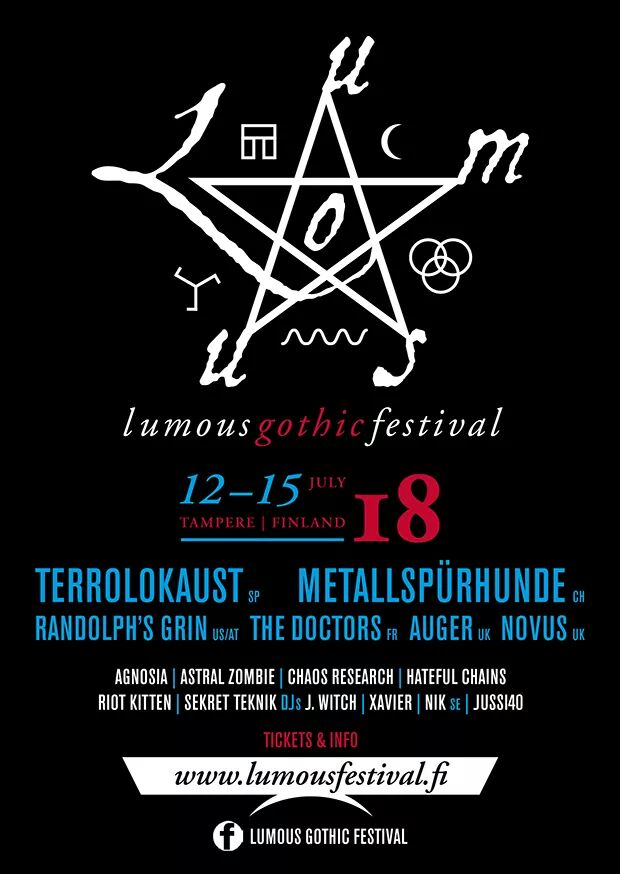 Terrolokaust's tweet photo. 🇫🇮 Lumous Gothic Festival🇫🇮
 HERE WE GO!

It will be a pleasure to be part of this awesome festival as a headliner. TerroloKaust we'll be playing for the first time in #Finland and we couldn't be more excited! See you in July, Tampere! https://t.co/FW6MMfwPLj