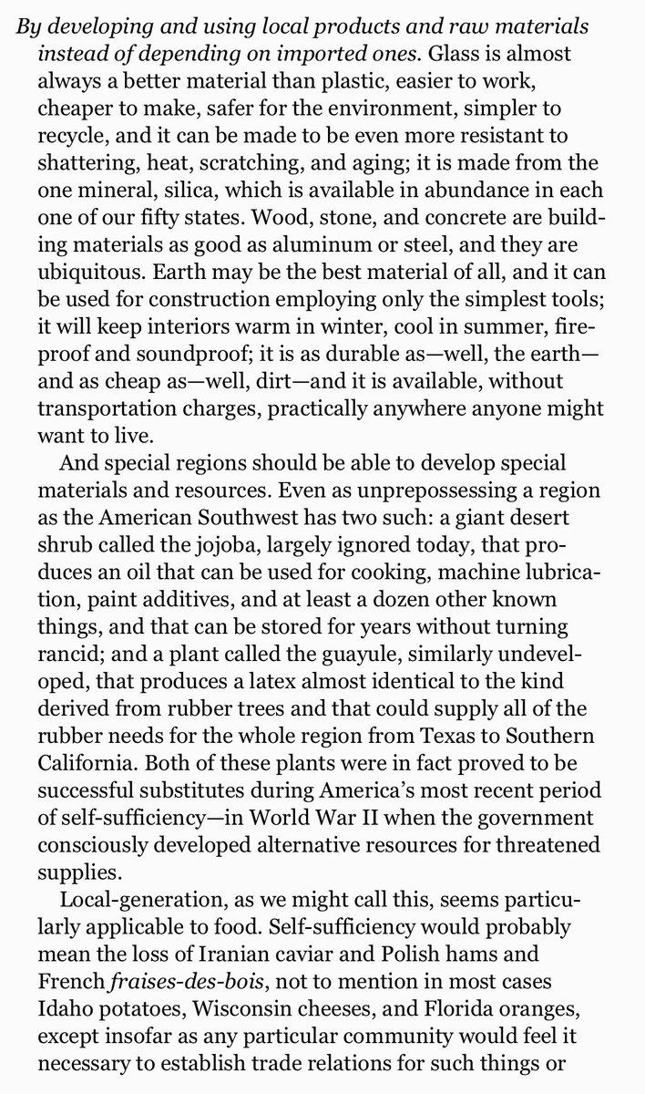 Kirkpatrick Sale echoing my motto: “Revere the Local, Abhore the Global.” The local is the sustainable is the self-sufficient. I realized Progressives and Capitalists will want to crucify us both for this opinion, heretics of the 21st centuries that we are!