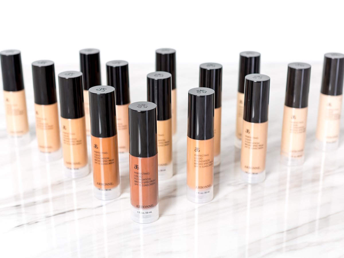 Arbonne Perfecting Liquid Foundation Color Chart