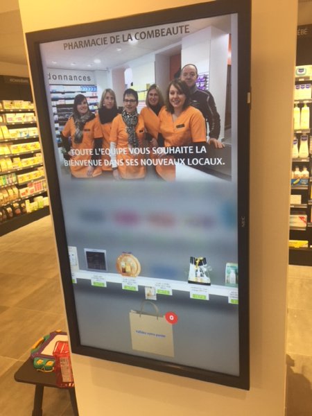 Pharmagest's tweet photo. [RÉALISATION] Nouvelle installation de notre borne digitale #Offitouch au sein de la Pharmacie Peignier au Val d'Ajol.

Pour en savoir plus sur notre offre : https://t.co/L75wI9lMm1 https://t.co/efwmTCIL5A