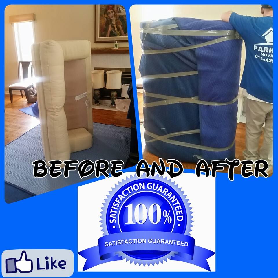 #MovingMadeEasy Padding and wrapping the furniture is essential for a smooth move, and this is how it's done.