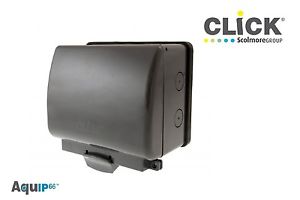 SolenEnergyGRP's tweet photo. The weather starting to heat up so we have decided to focus on our outdoor elec items specifically our #Click #outdoor #weatherproof #doublesocket. It wont fade in colour (grey), its made of a high impact material, has a flexible rubber base which is easy to mount. £10.95 + VAT https://t.co/3Io7j8Tdwr