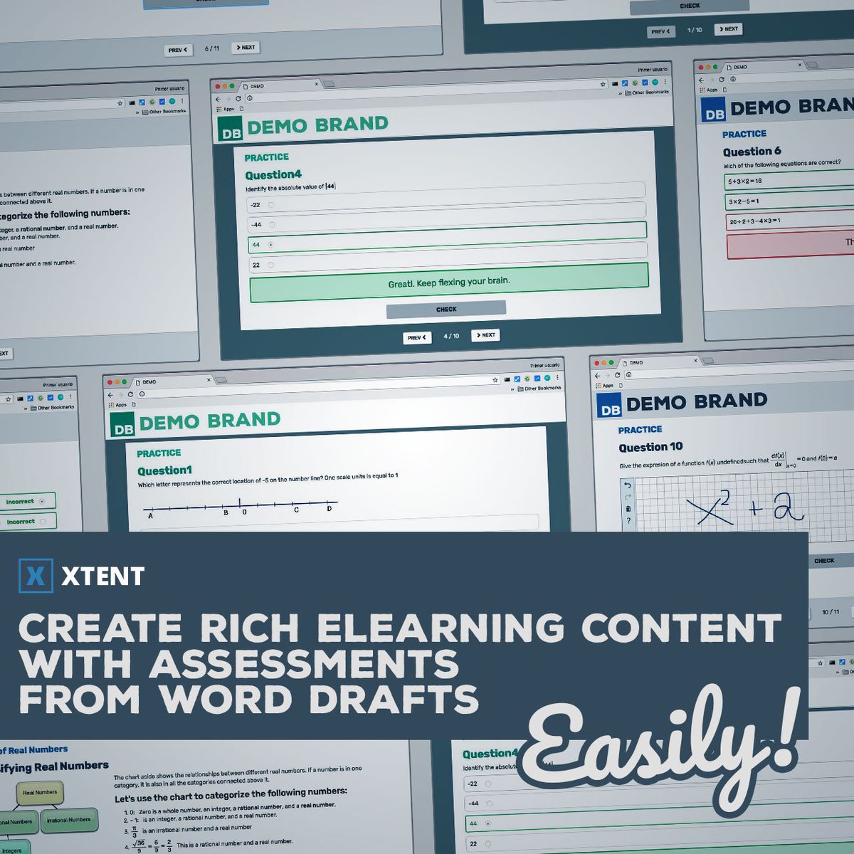 xtentBySeinet's tweet photo. Rapid &amp; easy #Microsoft #Word #document conversion into eLearning content with rich interactive #quizzes: #QTI #SCORM #PDF #ePUB #HTML5 #productivity #Workflow #rapidlearning https://t.co/cDu6JlZNp3 https://t.co/PxVXaAEq7a