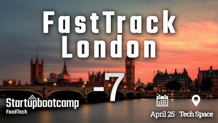 Counting down for #London! #Foodtech and #agtech #startups just 1 week left! Hurry up and apply to join us and our amazing mentors on April 25. Seats are free but limited!
bit.ly/2q4wcFk