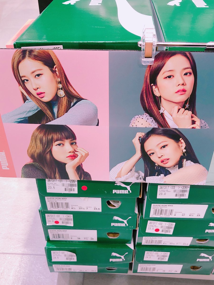 blackpink x puma suede bow