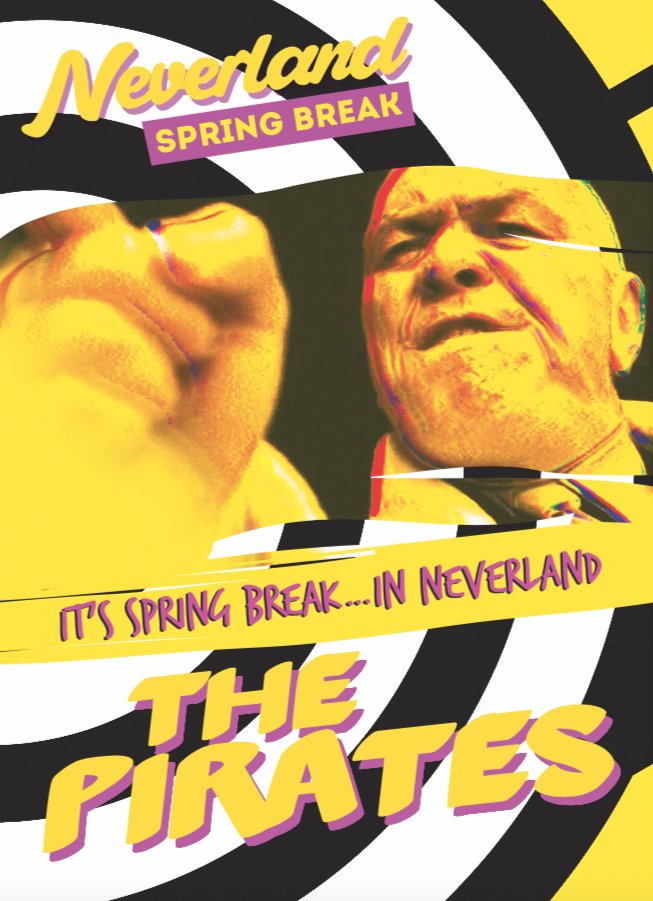 This lot aren't so much pirates, they're diamond f*****g geezers. Notoriously difficult to infiltrate, these wheeler dealer wide boys are led by none other than the infamous Jimmy 'ook. Come and meet Jimmy for yourself from tomorrow! shuttlecock-inc.com/neverland/