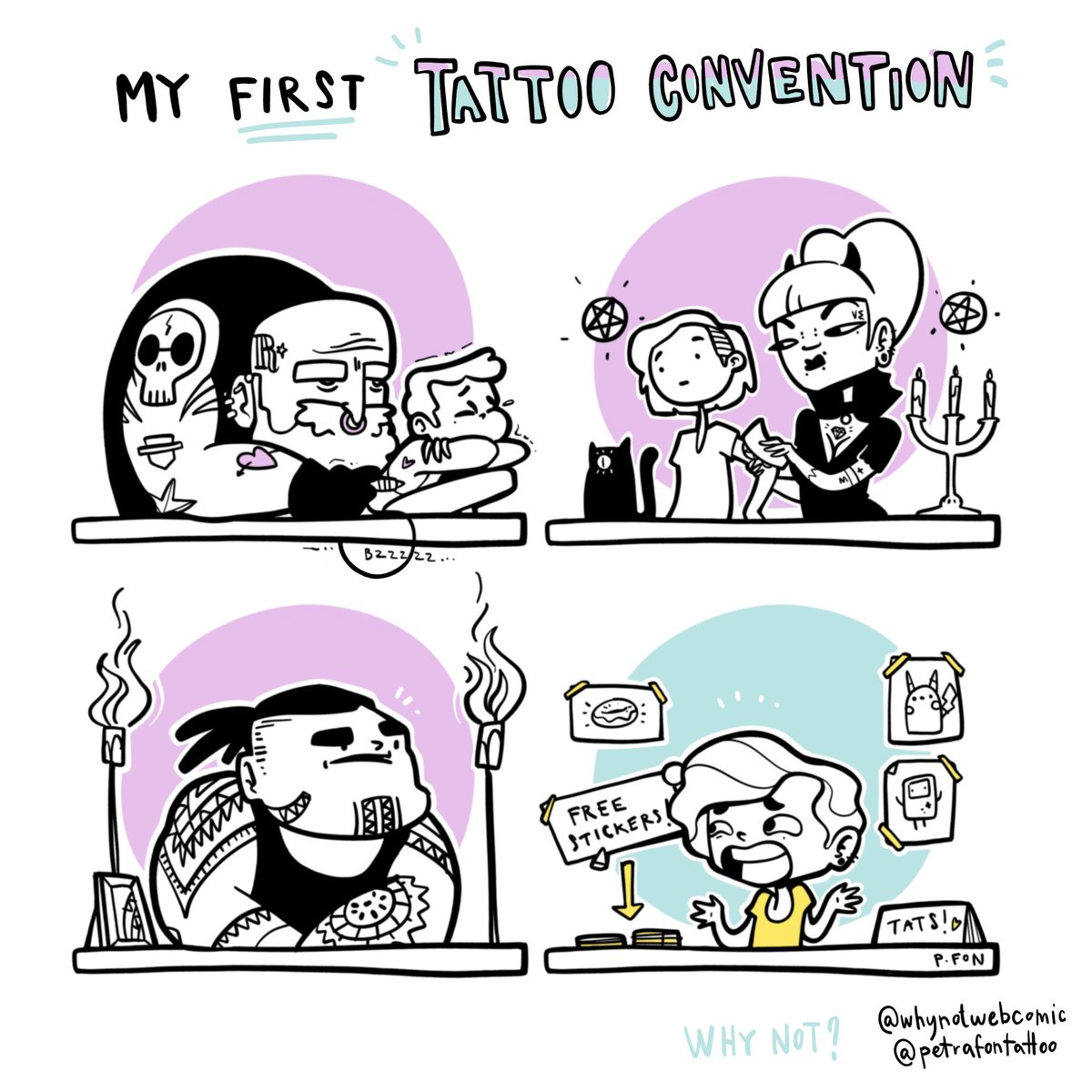 whynotwebcomic's tweet photo. This weekend was fun!
#tattoo #tattoos #tattooartist #comics #webcomics https://t.co/C8LZyLrnI3