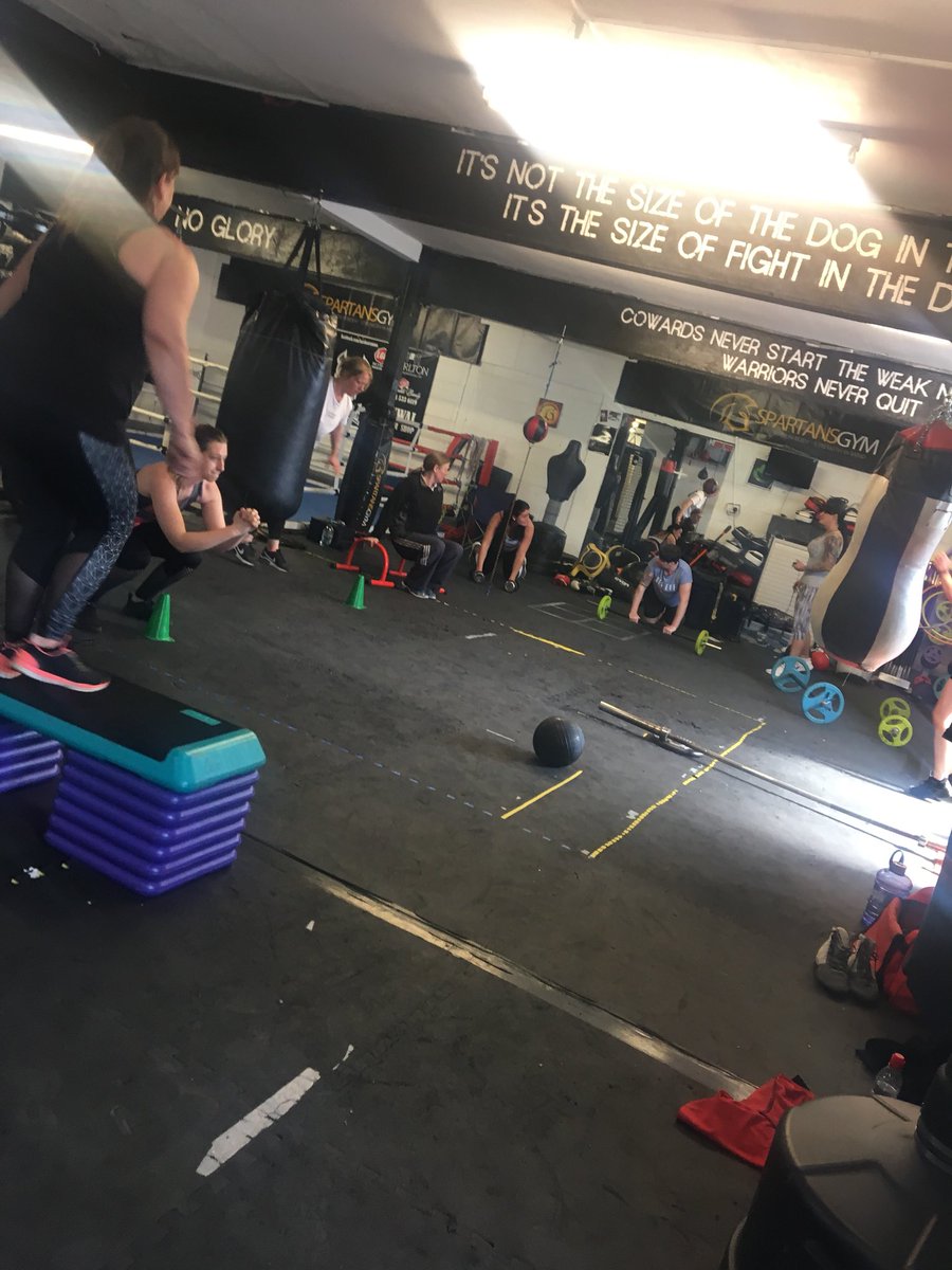 The ladies smashing it today at fight club!