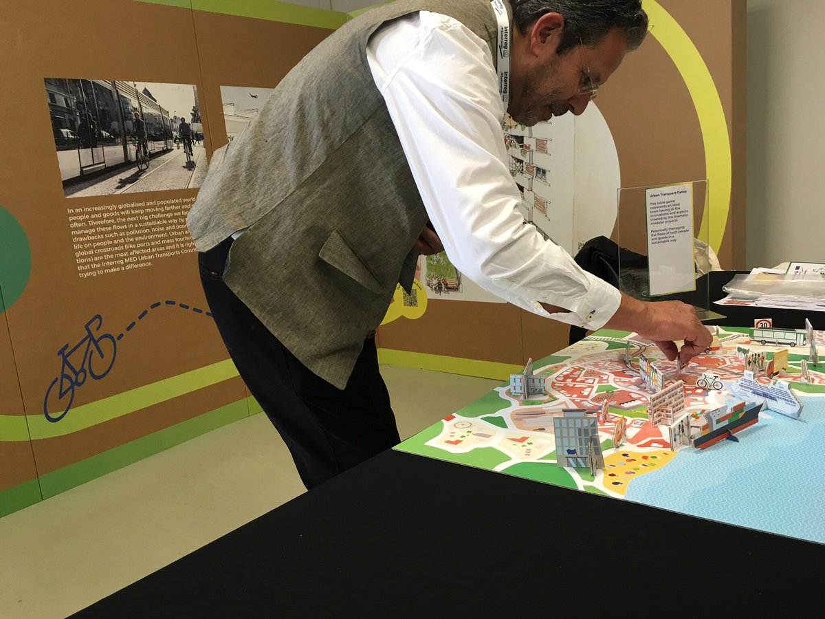 MEDCommTrans's tweet photo. Our stand is up and running - come visit us and design your ideal #urbantransports solution! #MadeInMED https://t.co/OHw6g5qu11