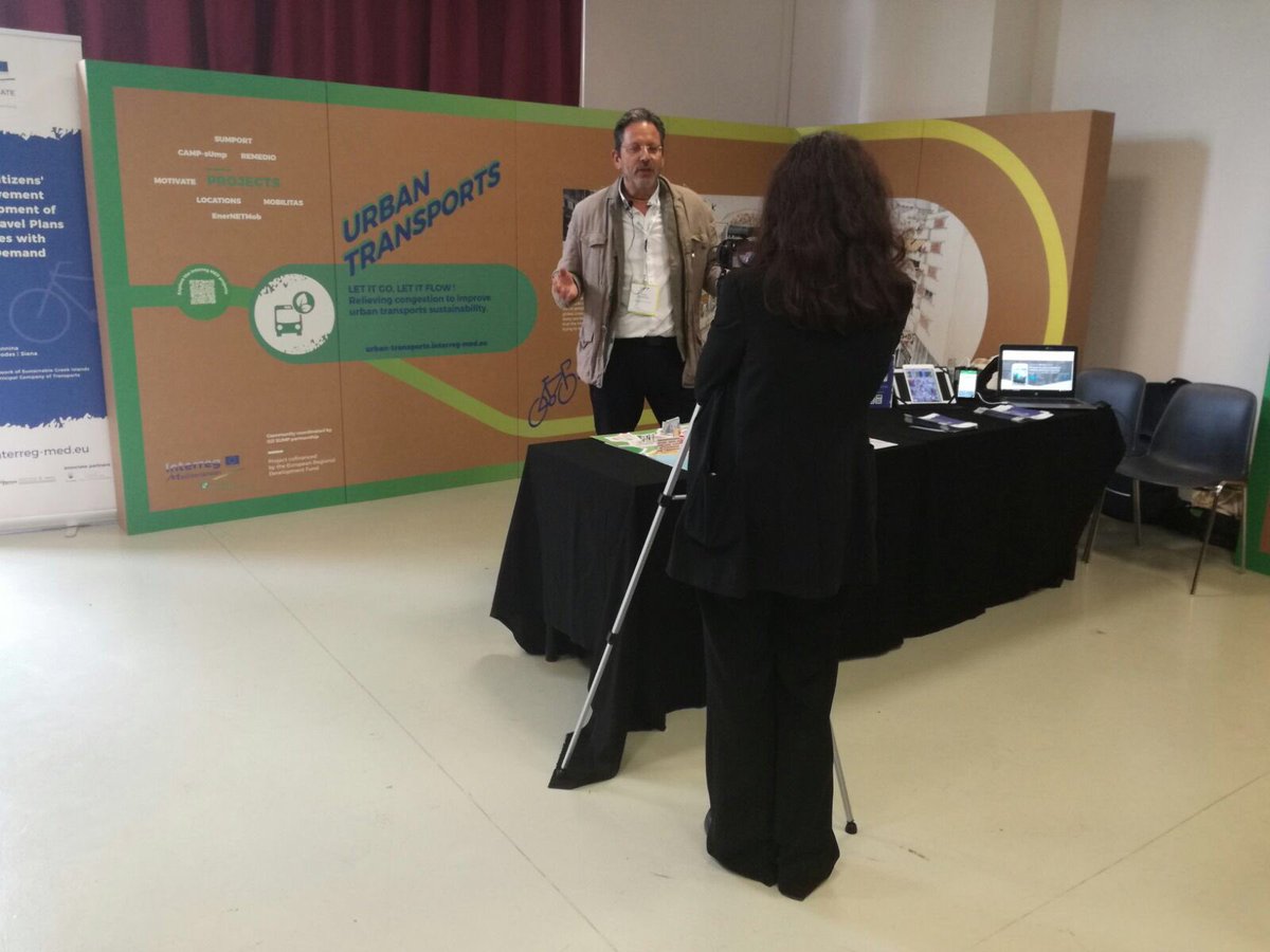 MEDCommTrans's tweet photo. Our stand is up and running - come visit us and design your ideal #urbantransports solution! #MadeInMED https://t.co/OHw6g5qu11