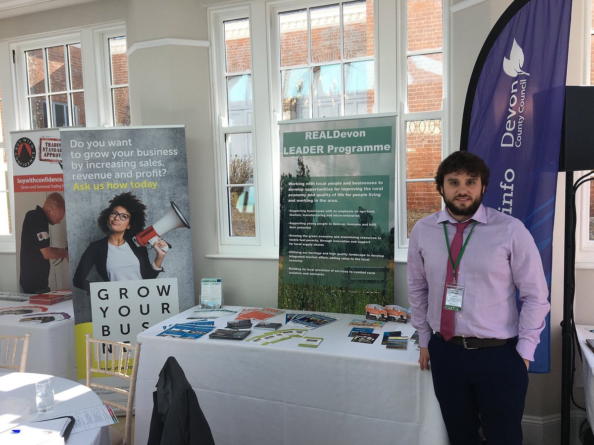 TSConnected's tweet photo. Our colleague Tom from @DCCeconomy on hand with lots of info about available support for Devon businesses at the #FastTracktoGrowth Member Growth Day! https://t.co/bhFBvlnSsH