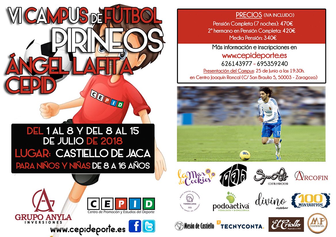 Campus de Fútbol Pirineos Ángel Lafita tweet media