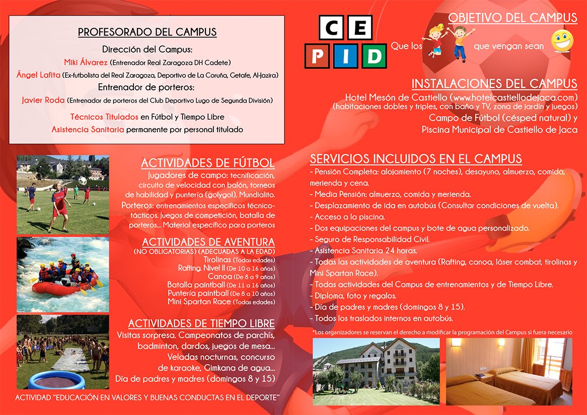 Campus de Fútbol Pirineos Ángel Lafita tweet media