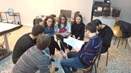 newtonprojecteu's tweet photo. GAM LAB – Italy Pilot_1 started on April 16th in G. Da Procida Institute in Salerno. First 6 of 26 NEWTON Classroom testing learners experienced how to learn Spatial Geometry through a Virtual reality 3D immersive gamified environment. For more info stay tuned @newtonprojecteu https://t.co/MPaBRykhe7