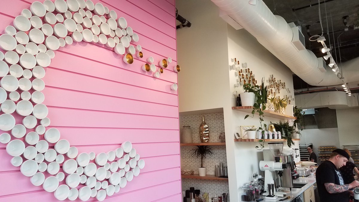 ErinMerz's tweet photo. .@cocodonuts décor is on point. Welcome to @Portland_State 🍩☕ https://t.co/4R7WYVYpdc