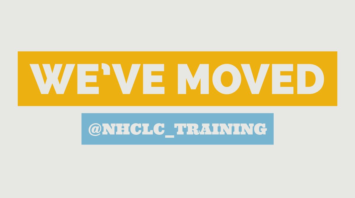 Do not miss out on Webinars, White Paper, Tips &amp; Tricks, and more!! Follow our new Twitter account @NHCLC_Training