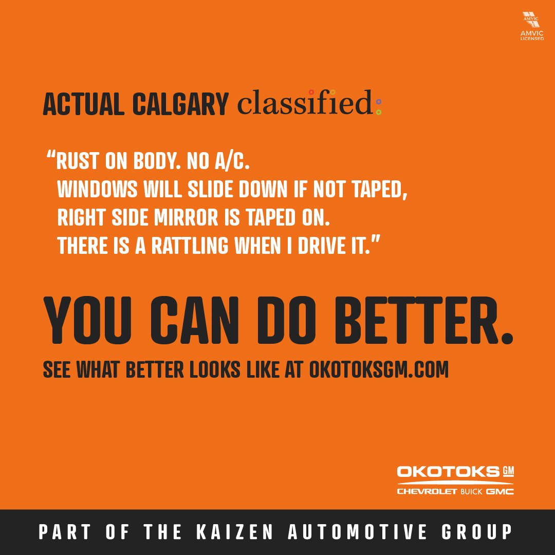 You can do better. 
okotoksgm.com