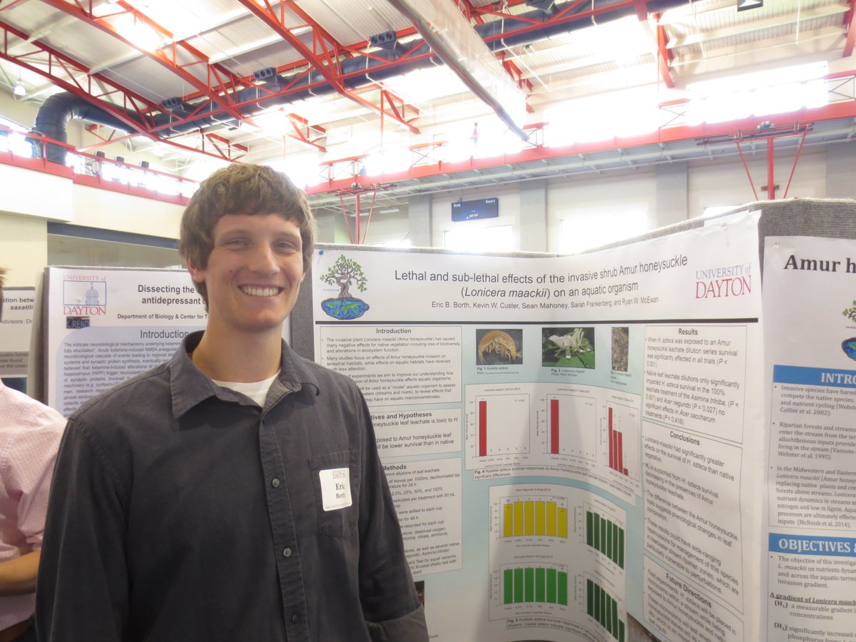 mcewanlab's tweet photo. @borthday_boy presenting @UDstander @univofdayton in Spring 2016. Research part of a project funded by @NSF_BIO.  The manuscript describing this work was published today!

https://t.co/eVSIGRK0Do

Eric is currently a graduate student here at UD supported by @ud_hsi &amp; @NSF_OPP https://t.co/OJ5gINRYmm