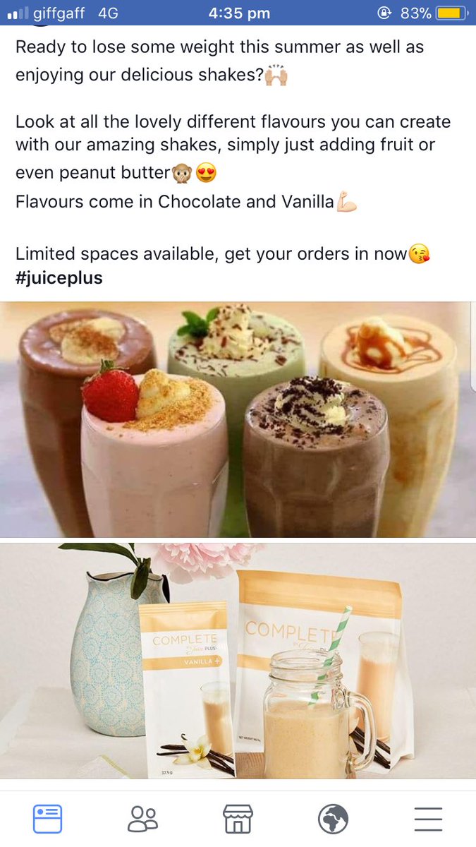 JadeJosephX's tweet photo. Ready to get that summer body back!!👙💪🏼🙌🏼
#juiceplusshakes #juiceplus https://t.co/belMfWhEeQ
