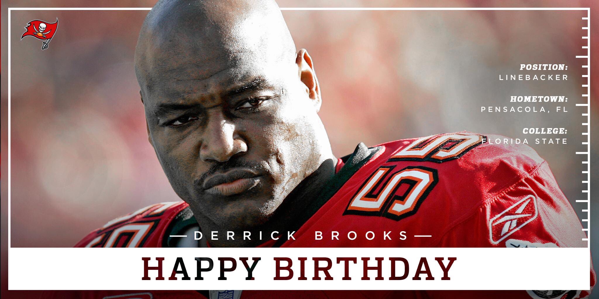 Happy Birthday to Legend Derrick Brooks      