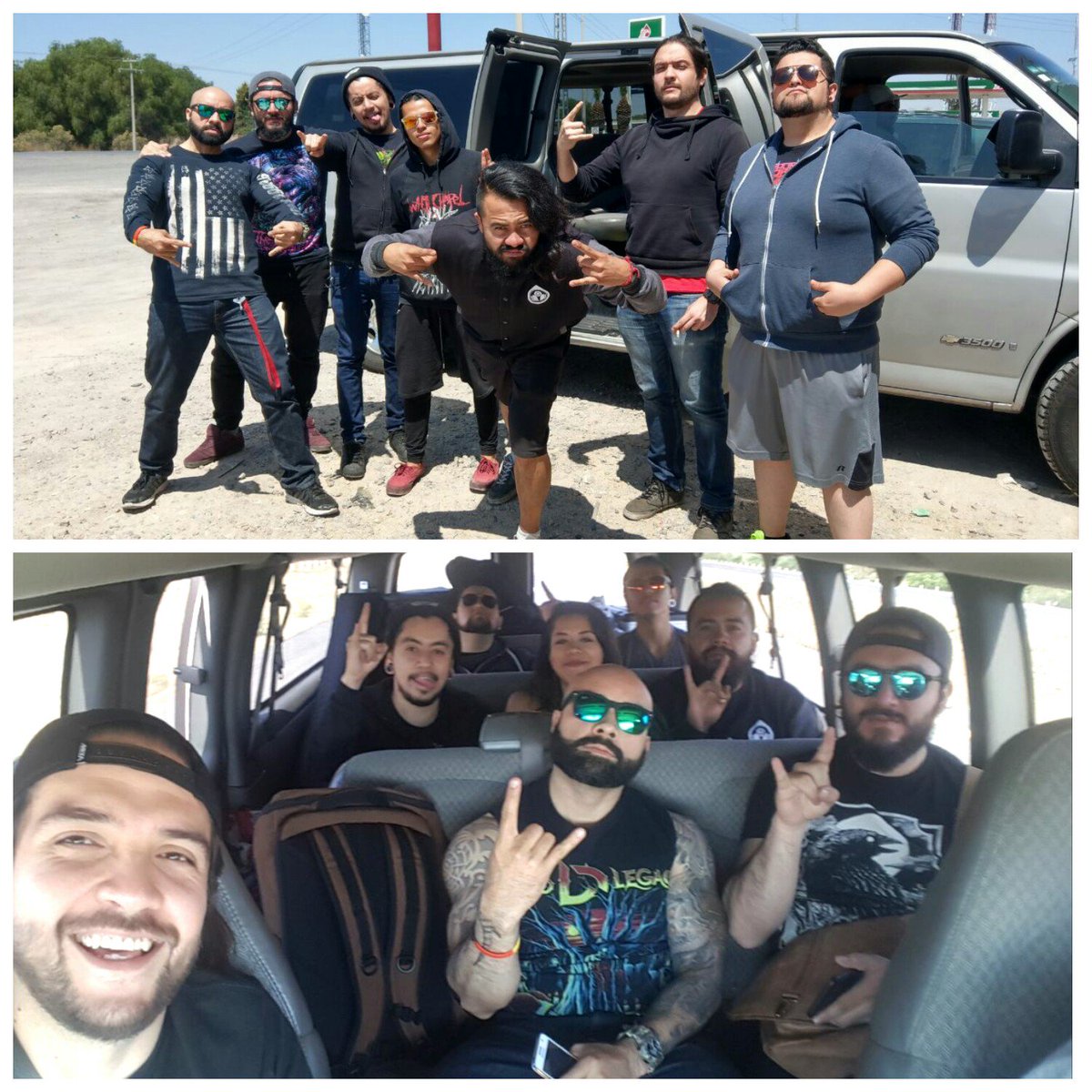 Dead Legacy y Nunca Digas Muere rumbo a la Expo Tattoo Zacatecas 2018. #deadlegacymx #nuncamuere  #expoTattoZacatecas2018 #metalmexicano