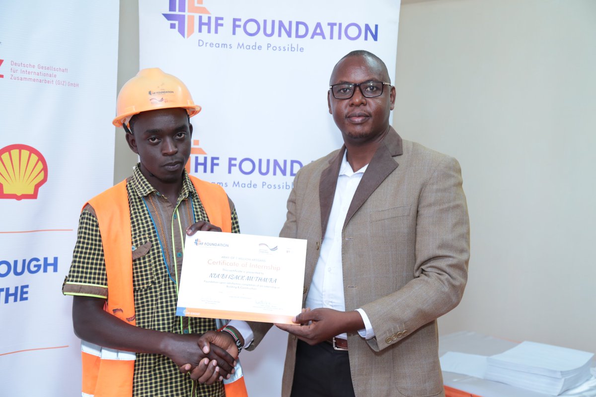 hfcbkenya's tweet photo. Graduates of the #Armyof1MillionArtisans program by @FoundationHF 🤩 https://t.co/fb2GYvT9GC