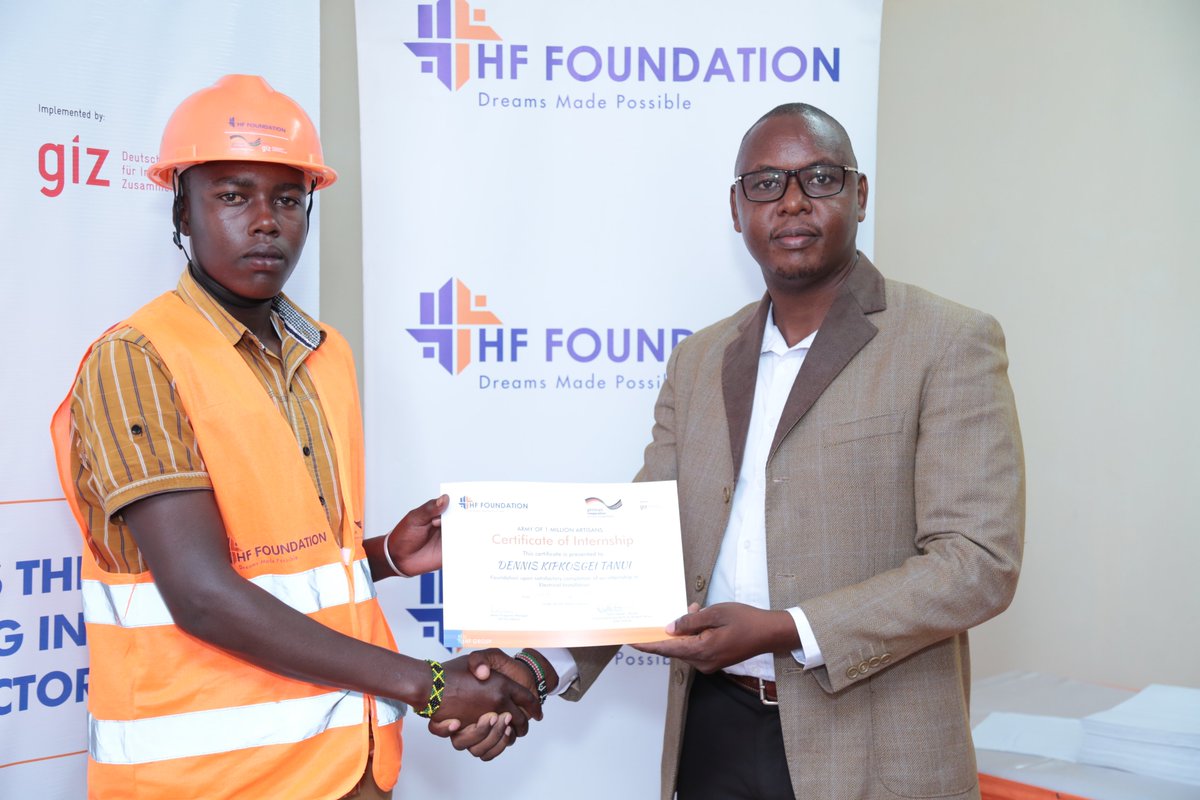 hfcbkenya's tweet photo. Graduates of the #Armyof1MillionArtisans program by @FoundationHF 🤩 https://t.co/fb2GYvT9GC