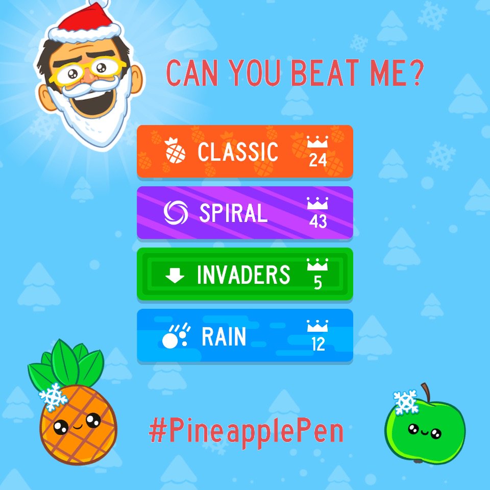 hasrinao's tweet photo. Can you beat my #PineapplePen score? #PPAP https://t.co/caPy7UWje1 https://t.co/JEIy6fgETL