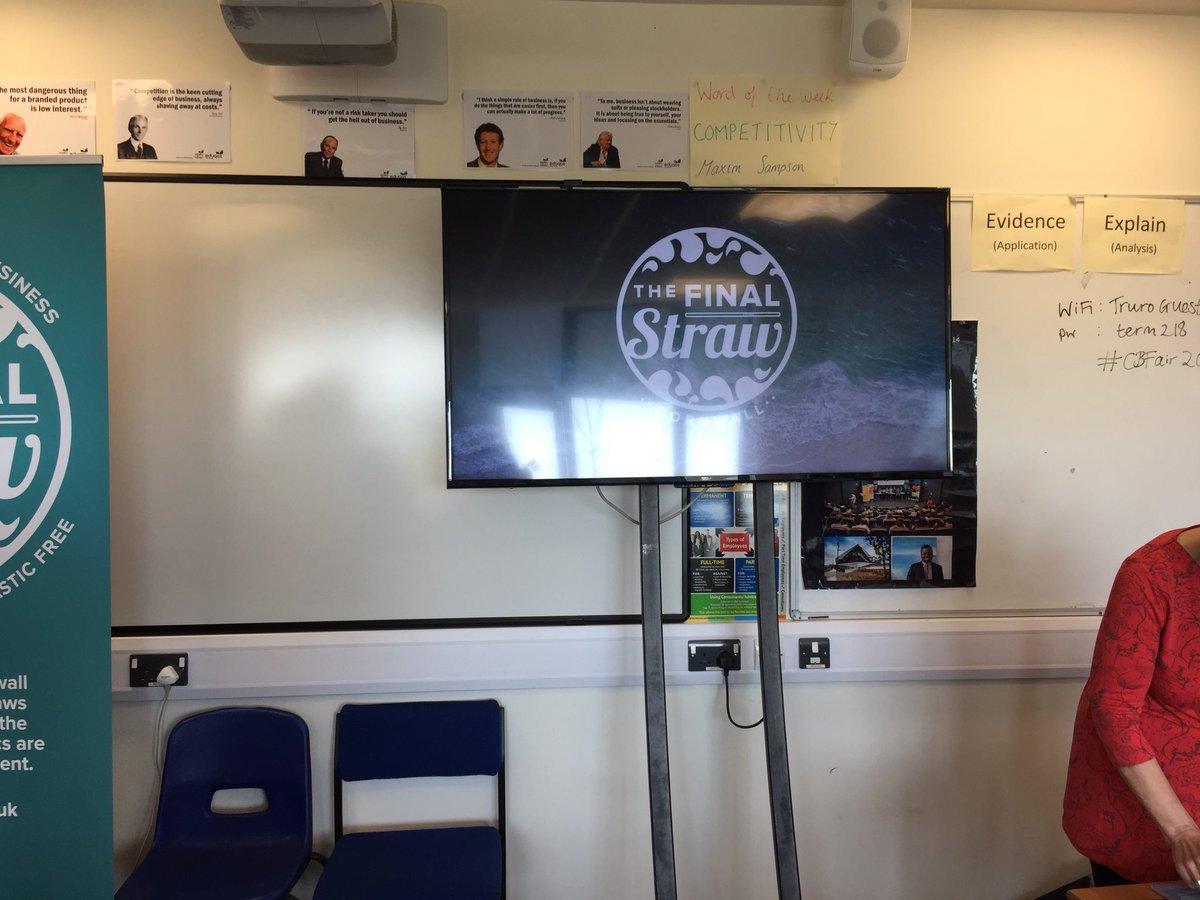 finalstrawcorn's tweet photo. Pat Smith of Final Straw Cornwall talks sustainability & straws at @cornwallbizfair in #Truro today @cornwallchamber @TruroBID @TruroHour #finalstrawcornwall #CBFair2018 #CornwallBusinessWeek18 #Sustainability #PlasticFreeCoastlines https://t.co/WVovPjnoe7