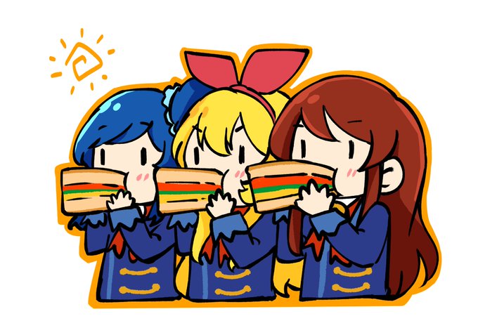 「金髪 サンドイッチ」のTwitter画像/イラスト(新着)｜4ページ目