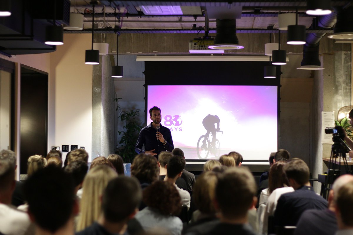 CharlesKillick's tweet photo. Fantastic & awe-inspiring talks last night from @AnnaMcNuff & her 1,911 mile run of the Te Araroa trail feat #PantsofPerspective & @MrMarkBeaumont 's record-breaking Around the World in 80 Days undertaking! Massive thanks to @on_running for putting the talks on. https://t.co/F8cR94OPg2