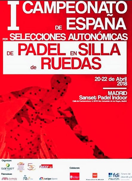 futbolensilla's tweet photo. Este fin de semana vuelve el mejor #padeladaptado a las pistas. Del 20 al 22 de Abril se celebra en el @sansetpadel #Madrid el I Campeonato de España por Selecciones Autonómicas.
#padelensilla #deporteadaptado #sesalen https://t.co/ChI35tjkkb