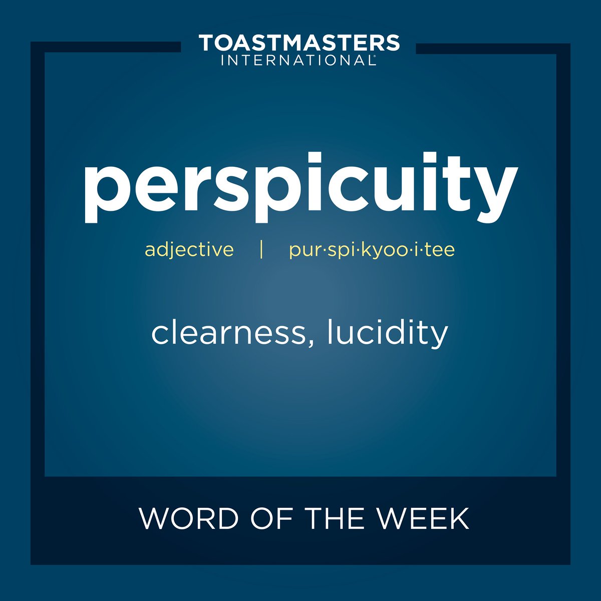 D30Toastmaster's tweet photo. @D30Toastmaster "Word Of the Week" is TENACIOUS. Incorporate it into your next meeting. For more ideas, visit TI's "Word of the Week" Webpage at https://t.co/mcRmPFhnWb … #RoarWithPride #D30Toastmasters #WordOfTheWeek https://t.co/L6HKElKkRh https://t.co/BvRVAE1A3z