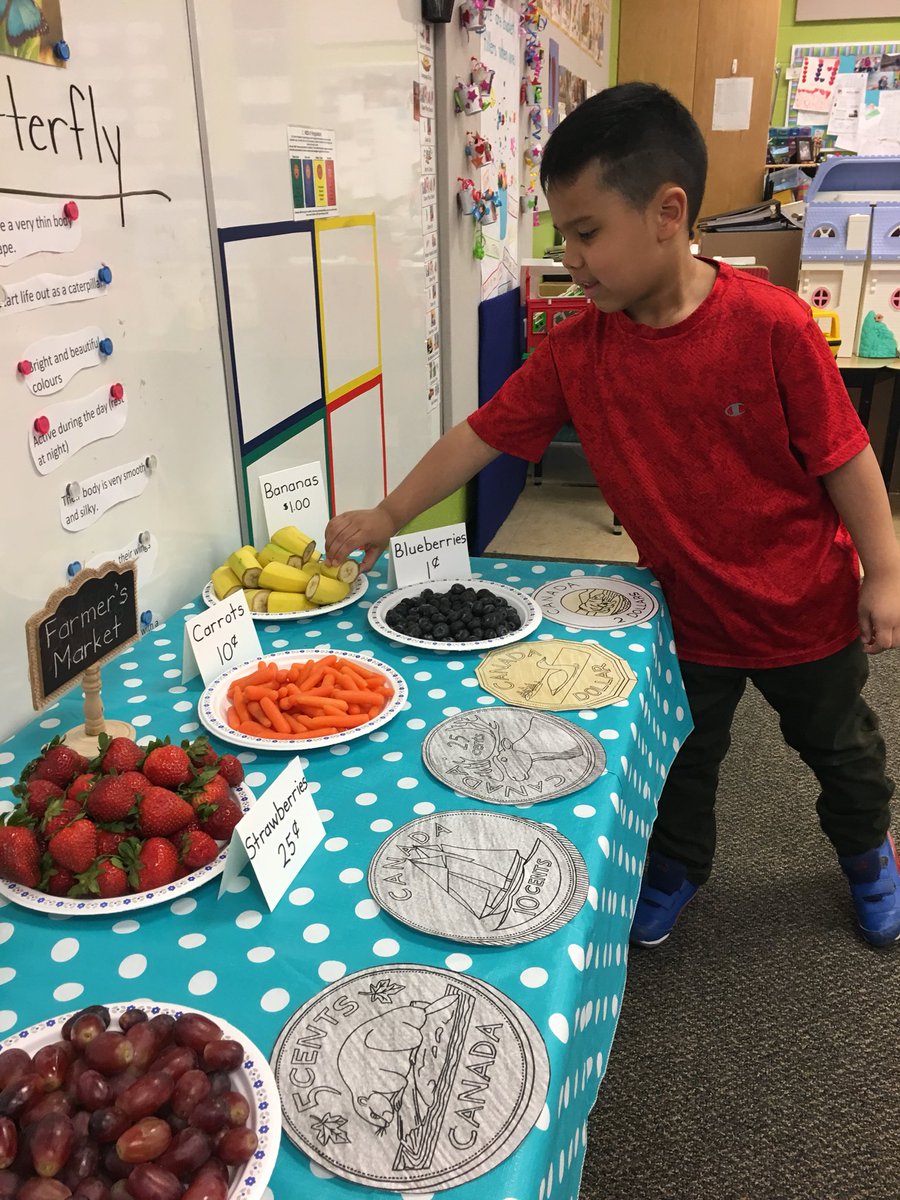 bluecastle24's tweet photo. We went shopping at our Farmer’s Market today. We read the prices and chose the correct coin to pay with. https://t.co/PUkI2o4hne
