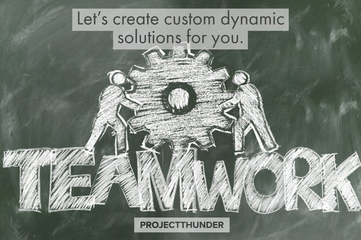 calvinluttrell's tweet image. Add dynamic solutions to your operations. Lower costs and enhance efforts. Let&apos;s customize. #ProjectThunder #TechSolutions
