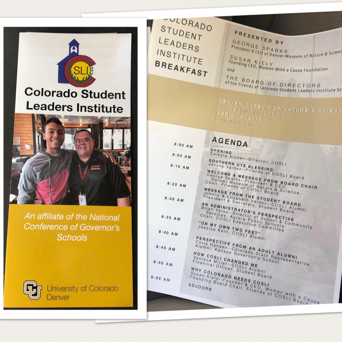 Started the morning off right by sharing how the <a href="/cogovschool/">CO Student Leaders </a> can benefit students across Colorado. Thanks for joining us <a href="/DenverKasia/">KASIA</a>! And shout out to <a href="/DenverMuseumNS/">Denver Museum</a> for hosting the breakfast! #WednesdayWisdom #GovSchool #inspire