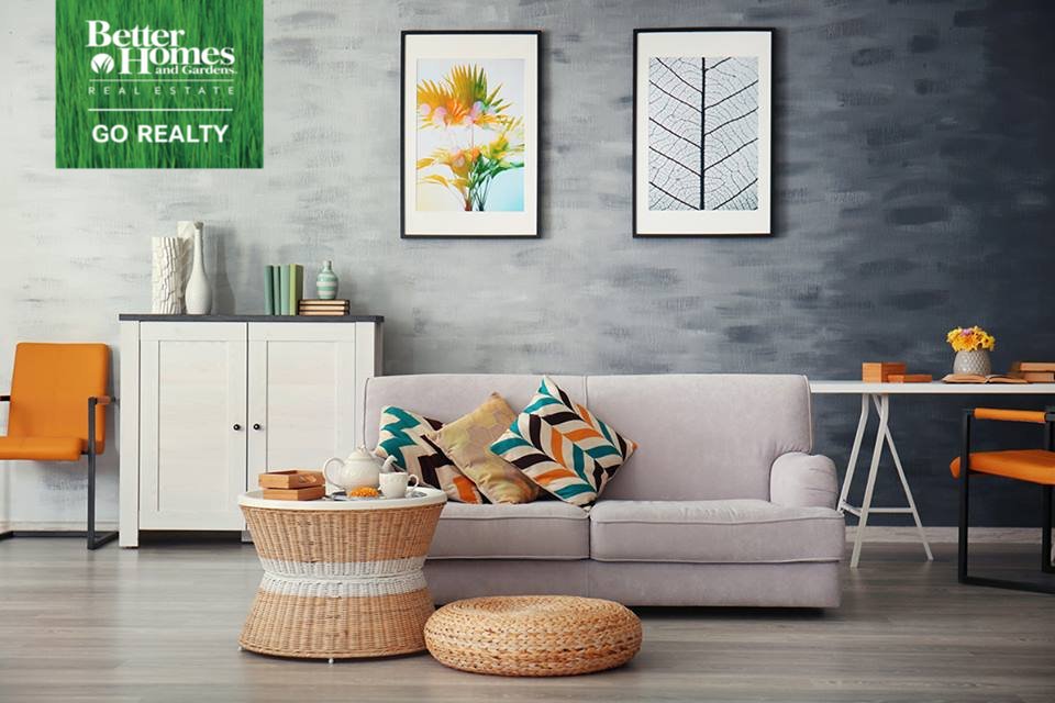 gorealty's tweet photo. Even the simplest styles need a splash of color. What are some of your favorite elements in this space? #gorealty https://t.co/7tY4VSTlKN