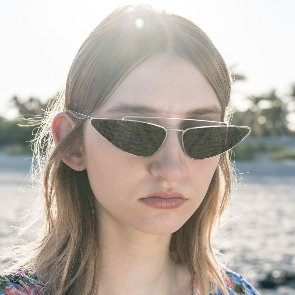 Brand New Prada Sunglasses PR 73ZS 5AK 5W1 Gold/Gradient Gray Polarized  Women | eBay