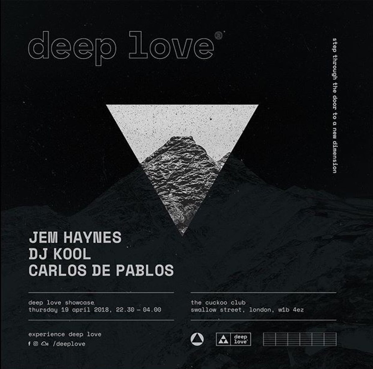 So exited for tomorrow night! I’m co-hosting “Deep Love”
#DeepHouse Clubnight  showcase with <a href="/PombaGirls/">Pomba Girls</a> unleashing energy - power -light - on the dance floor. Join us 10.30pm - 3am <a href="/CuckooClub/">The Cuckoo Club</a> 👉 eventbrite.co.uk/e/deep-love-sh…