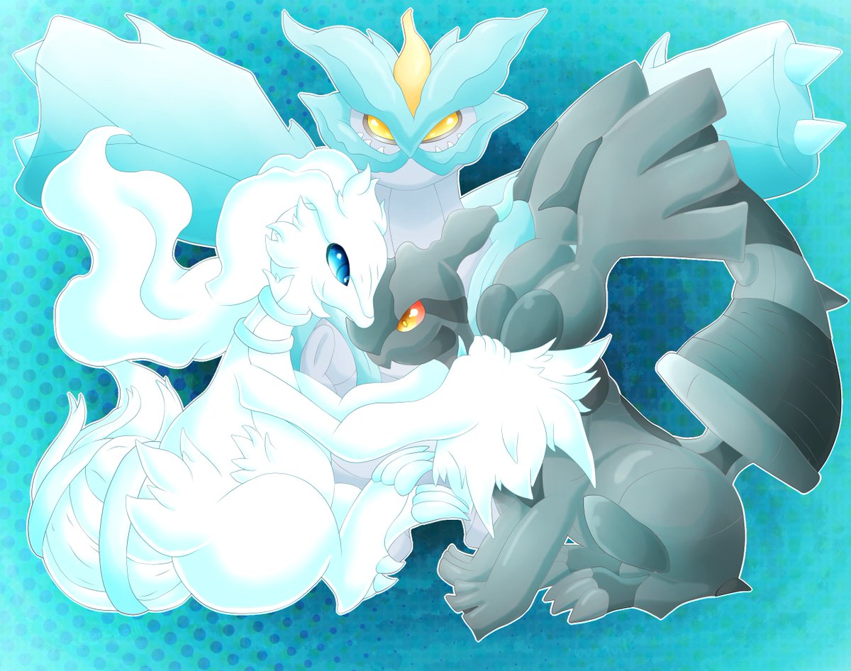 ...but I like how it turned out!#reshiram #zekrom #kyurem #taotrio #pokemon...