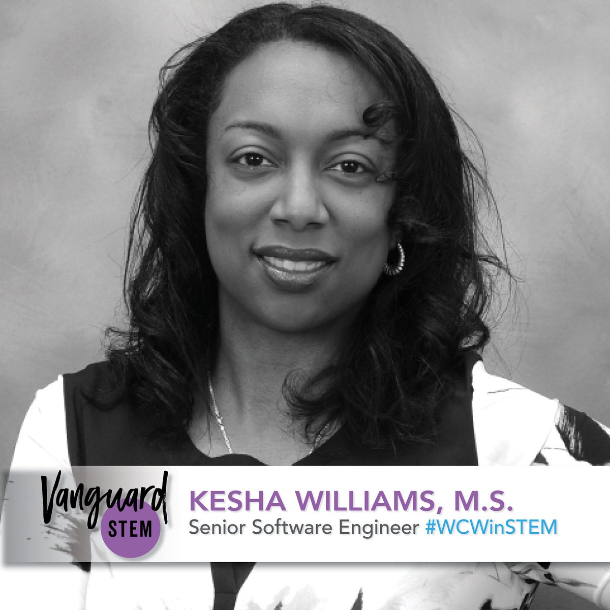 Today's #WCWinSTEM is Kesha Williams (<a href="/KeshaWillz/">Kesha Williams</a>), an award-winning software engineer with 23 years of experience using technology to solve the world’s problems. conversations.vanguardstem.com/wcwinstem-kesh…
