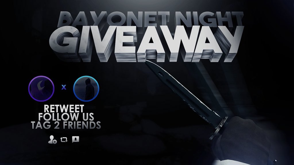 TheDaniel3131's tweet photo. 🎁($85) Bayonet Night🎁 

★RT + Tag 2 Friends🔥
★Follow @TheDaniel3131 x @FuXurYBG💙 
★Follow https://t.co/GspcjPr0rK (Twitch)💙

ENDS 2 WEEKS🎉 

#CSGOGiveaway https://t.co/gJdh4SvwVJ
