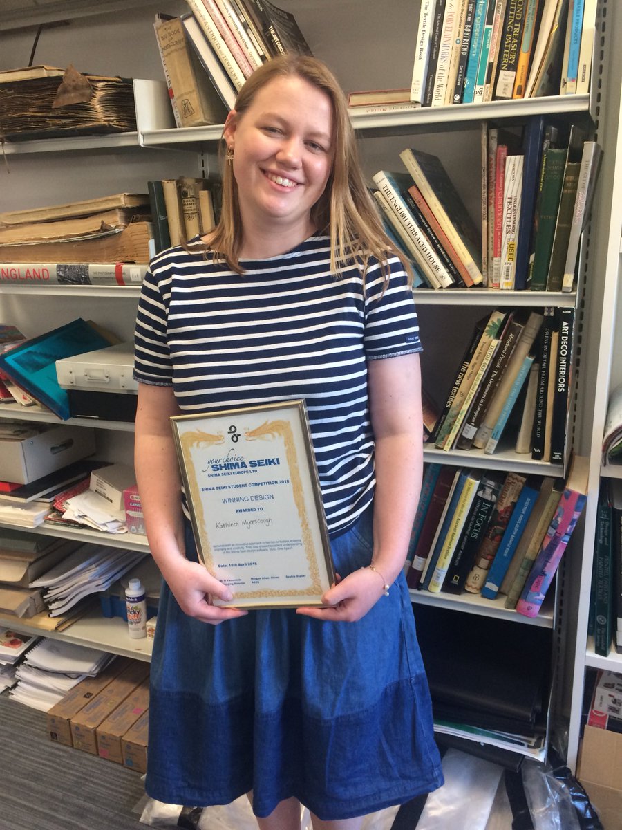 Congratulations to Kate Myerscough winner of the Shima Seiki 18 competition ... #oftojapan