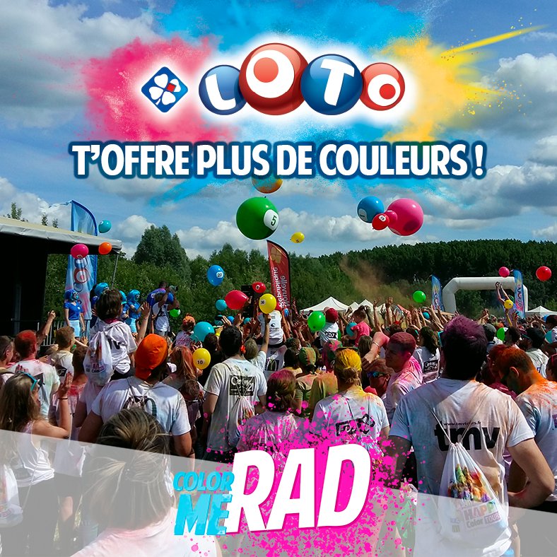 ColorMeRad_fr's tweet image. Un bon de réduction LOTO est offert à tous nos participants, et te permet de tenter ta chance  ✔️
Il est disponible dans vos sacs coureurs numériques !
Sur 👉 colormerad.fr

#ColorMeRad @FDJ #CMR2018 #Bordeaux #Lyon #Lille #Nantes