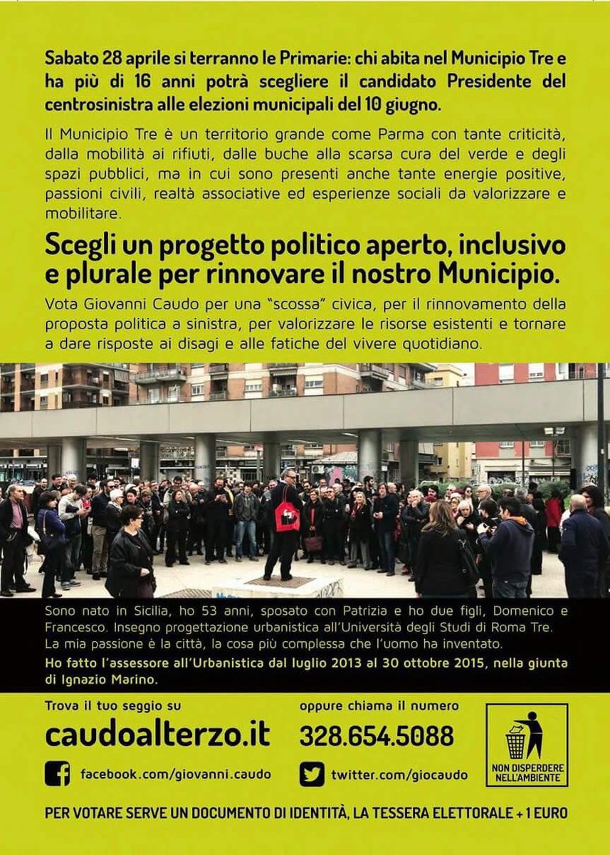 #caudoalterzo #primarieaperte
Sicuramente nel Municipio terzo dobbiamo mettere in connessione il trasporto su ferro ed il tpl di superficie
@ROMAUNOTV 
@TgZeroCapital 
@Laziotgroma 
@stradediroma 
@RCittaFutura 
@giocaudo