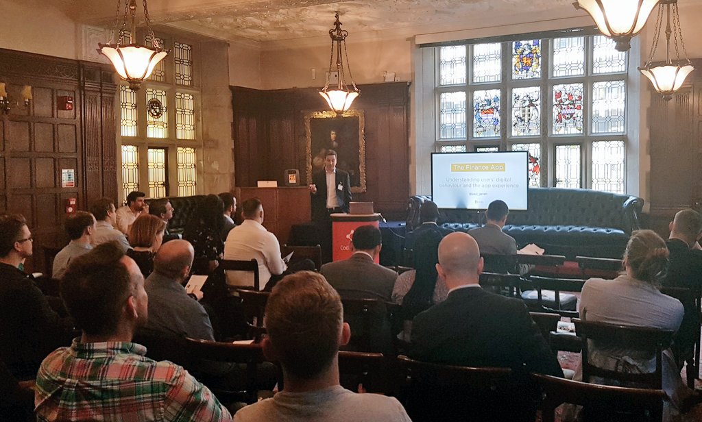 soninapps's tweet photo. Sonin's @paul_jarrett takes to the stage for his #FSgap presentation. We're excited to hear him discuss how you can develop a #mobile strategy that positions you as a leader in the #FinServ sector. #MobileApps #UX https://t.co/jQEcswJni2
