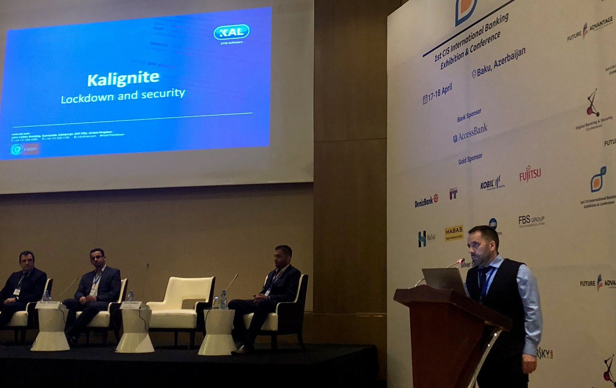 kalATMsoftware's tweet photo. Sharing our expertise at the first Digital #Banking & #Security Conference #Baku #Azerbaijan #fintech #cybersecurity #innovation #Kalignite #DigitalBankingandSecurityConference #CIS https://t.co/0LBrAbN40t
