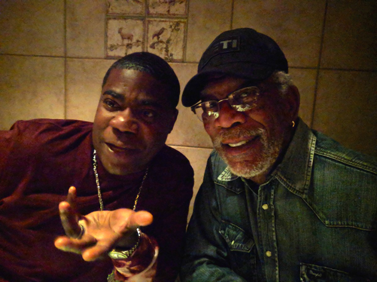 First meeting.  Fast friends.  #TracyMorganFreeman