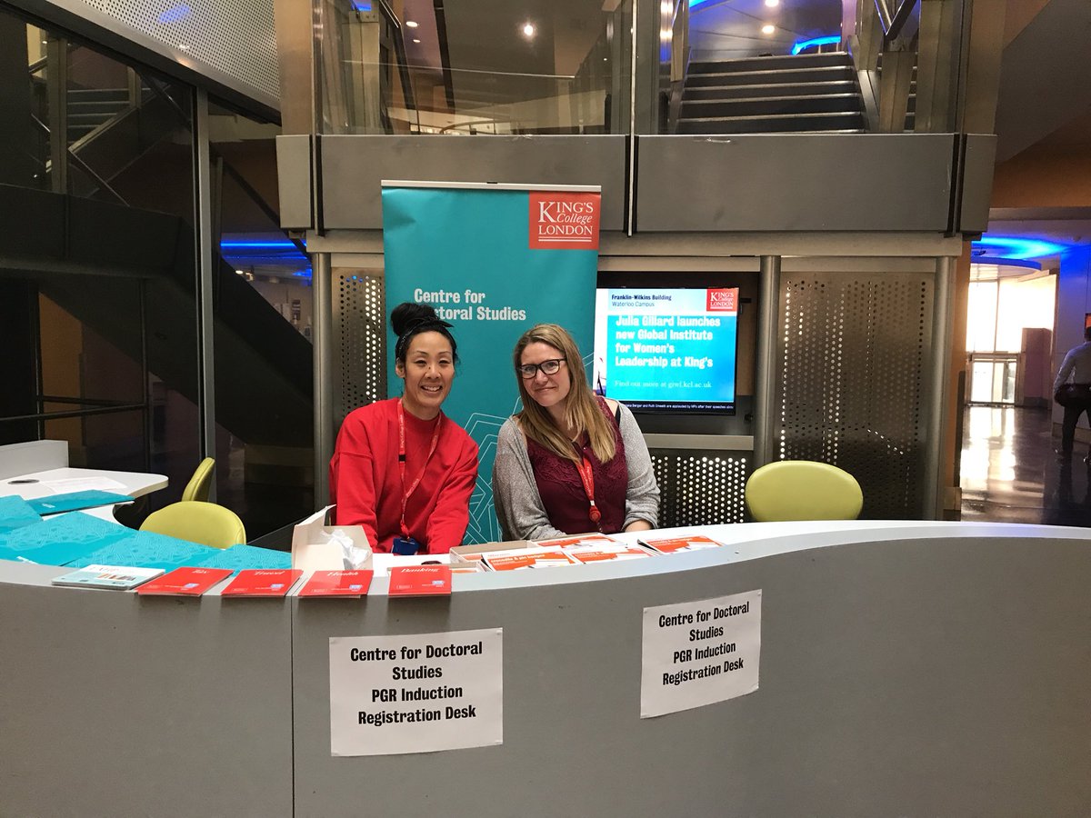 KCLDocStudies's tweet photo. We’re all ready in the Franklin Wilkins Building to welcome our new PGR students to King’s. 

Int’l induction, FWB: 1-3pm

All-PGR induction, Stamford St LT: 3-5.30pm

Reception, FWB: 5.30pm 🎉🎉 https://t.co/M2HgKwPUGW