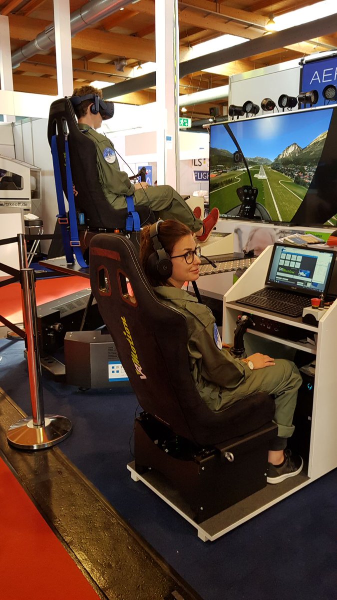 vrmotion_rocks's tweet photo. @mrsrachelingram If you like to experience an immersive VR &amp; Motion Robinson R22 helicopter simulator, visit us at hall 6 stand 510. Selina is ready to instruct you. #wearemotion https://t.co/Jw2wJAymy4